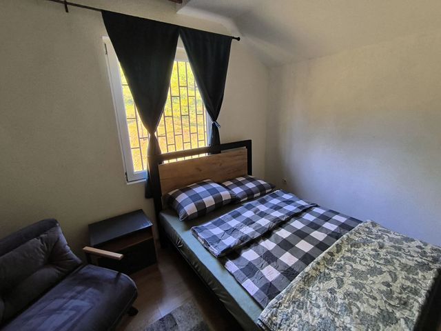 A bedroom in the cottage