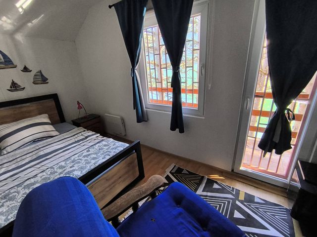 The attic bedroom in the cottage